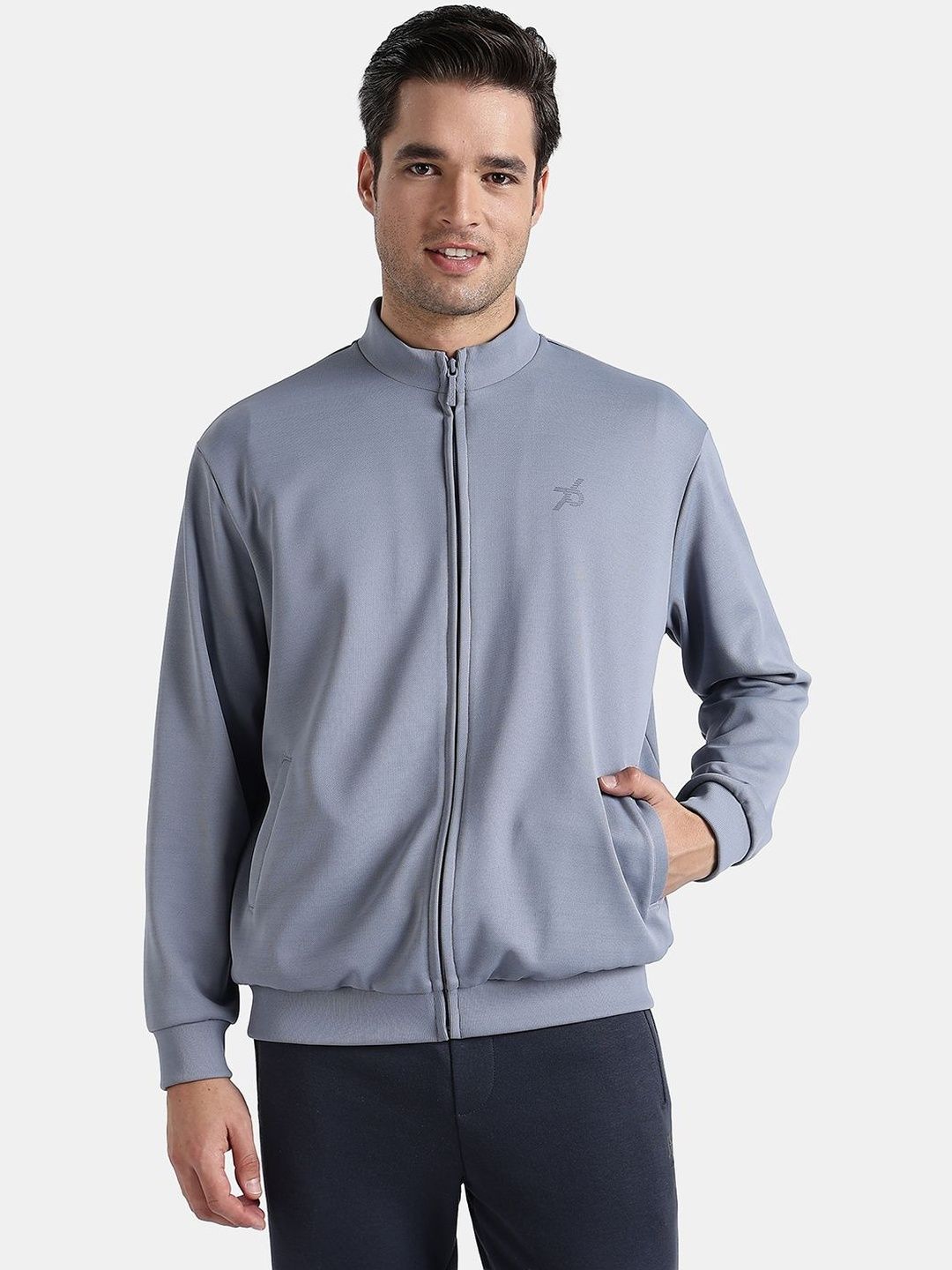 Jockey Microfiber Fabric Jacket With Convenient Pockets And StayFresh Treatment - AM83