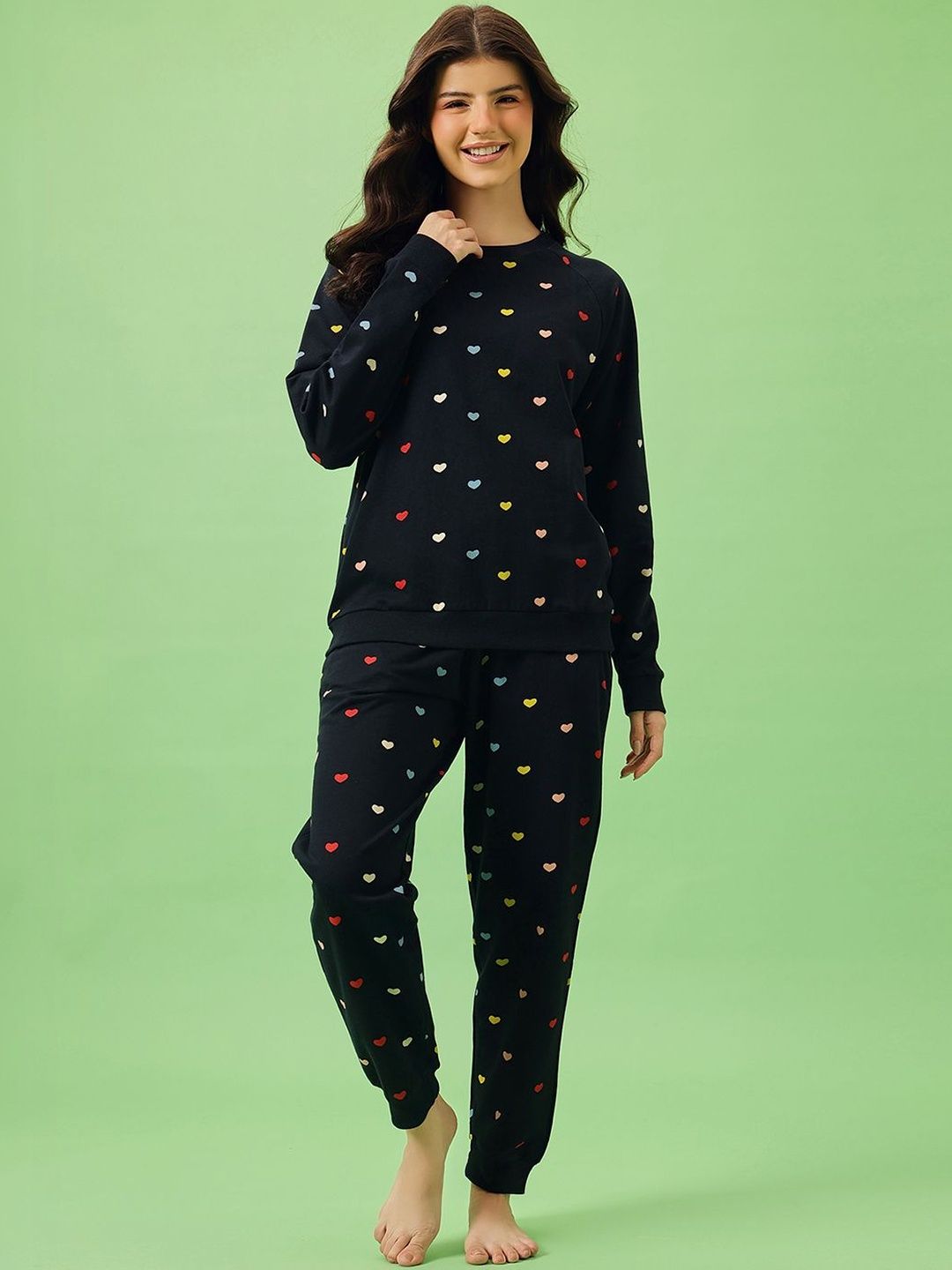 Clovia Women Printed Night suit