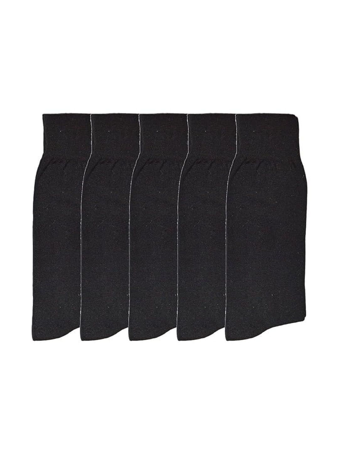 TENDSY Men Pack Of 5 Cotton Calf Length Socks
