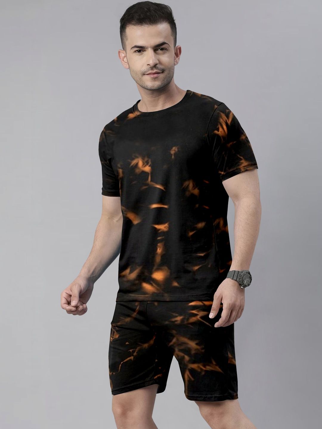 QOSHA Men Printed Night suit