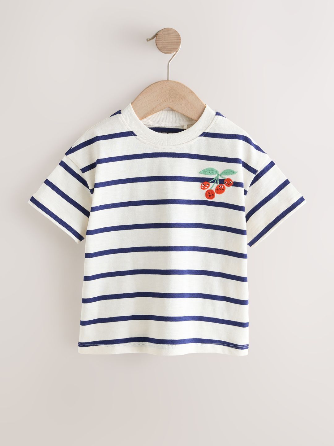 NEXT Girls Striped Pure Cotton T-shirt