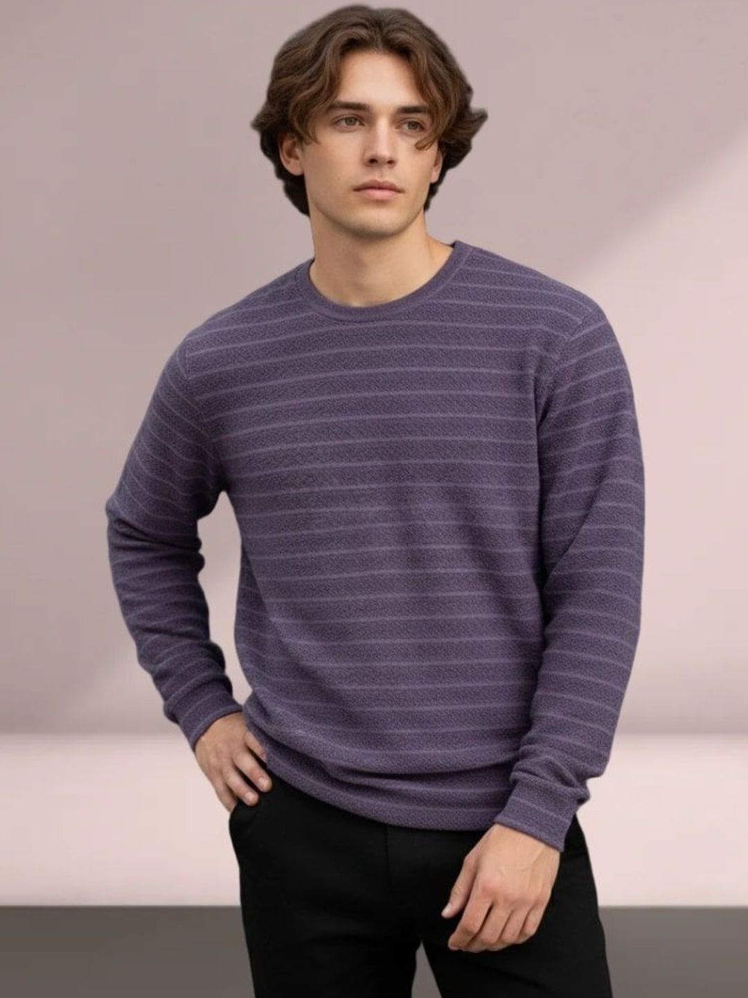 SZN Men Striped T-shirt