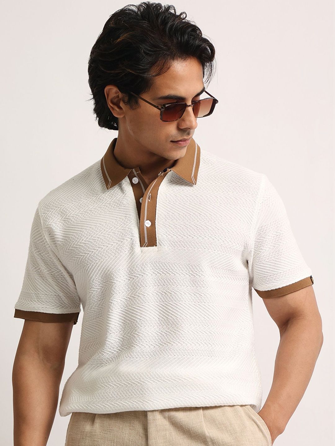 Maniac Men Polo Collar T-shirt
