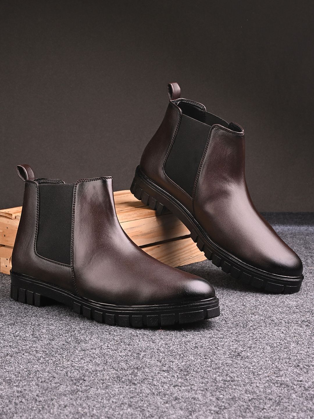 HERE&NOW HERE&NOW Men Casual Chelsea Boots