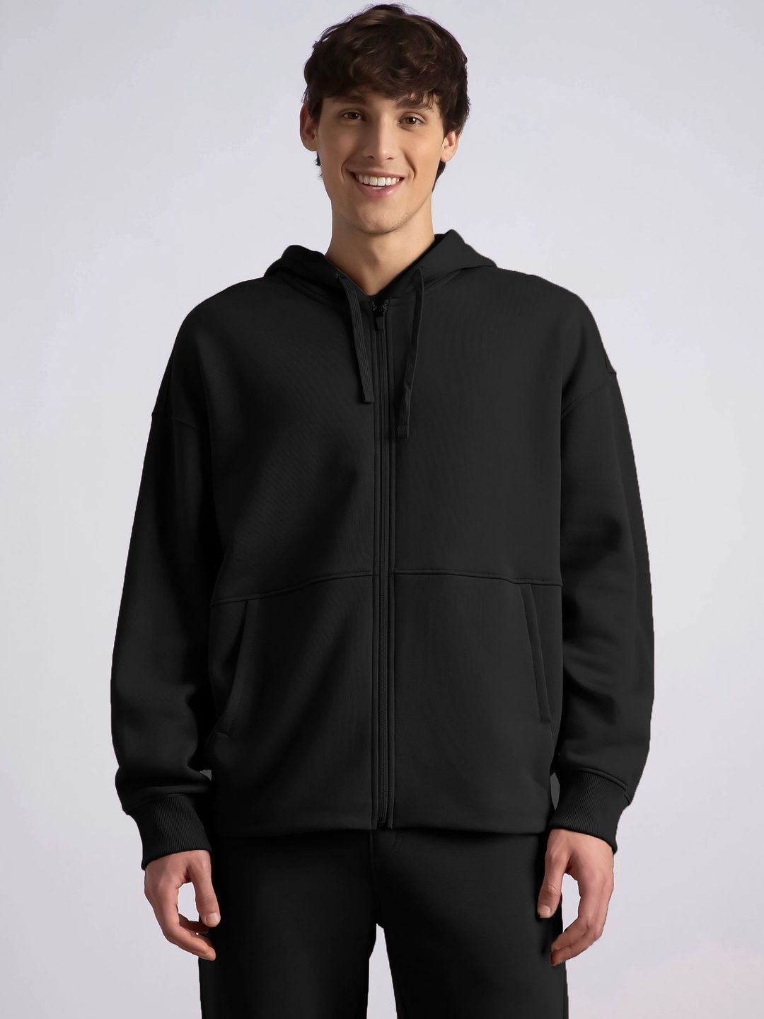 Jockey Oversized Super Combed Cotton Rich Fleece Jacket with StayWarm Technology - UM77