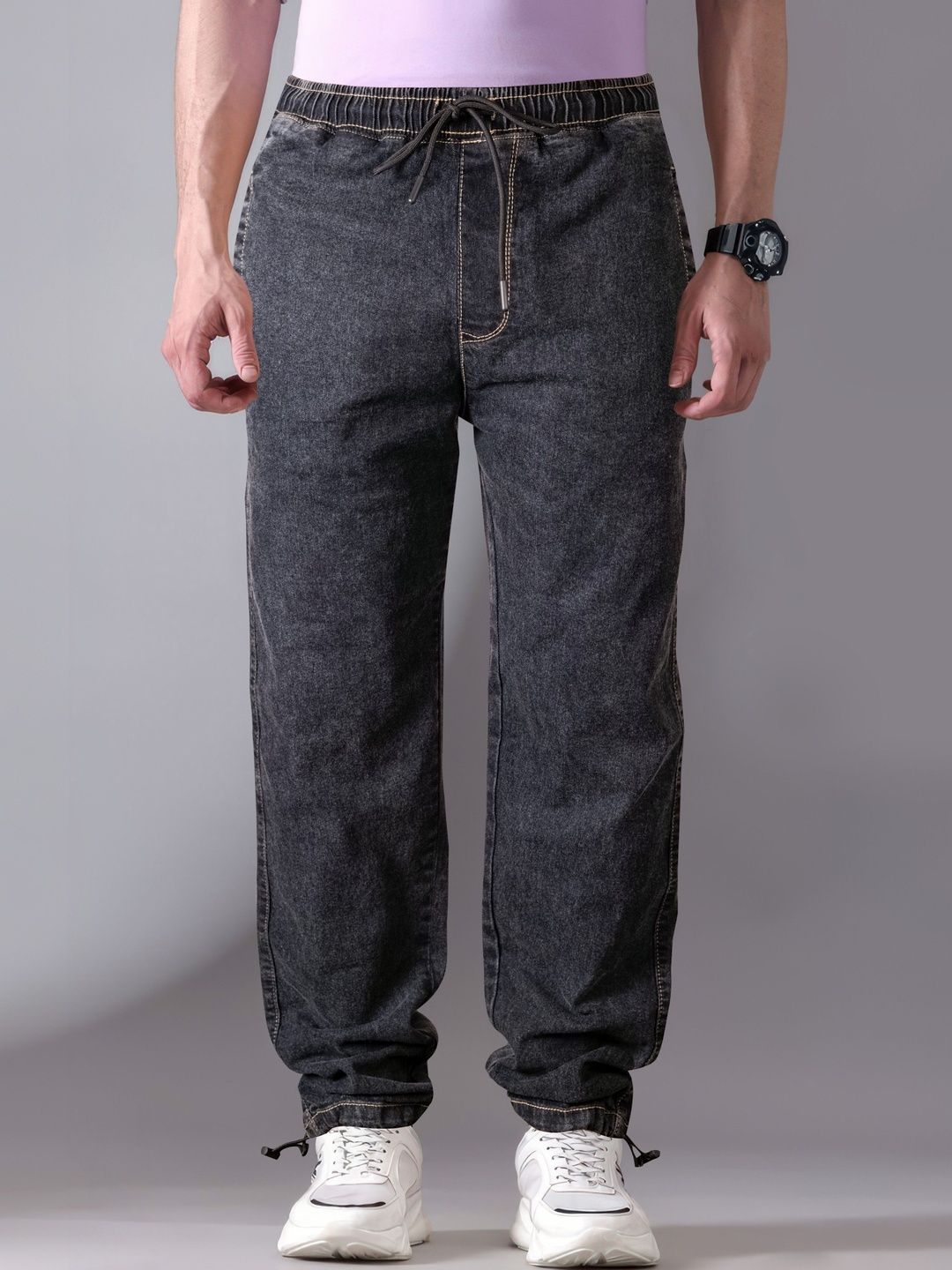 RIG BONE Men Loose Mid-Rise Light Fade Stretchable Jeans