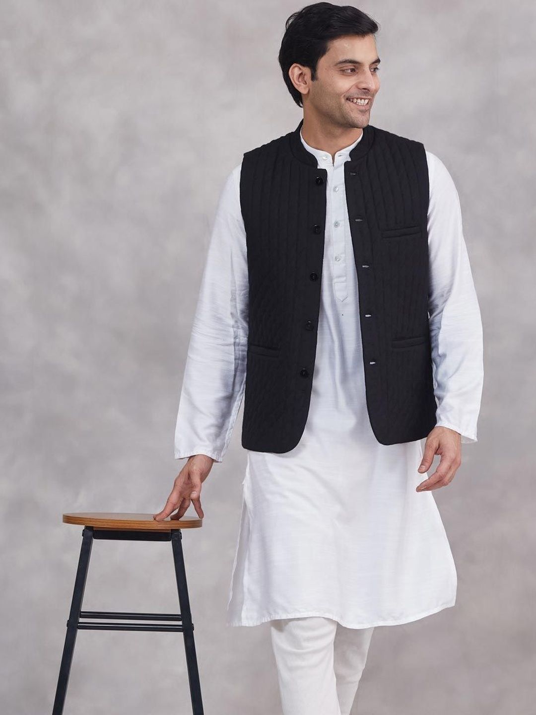 Fabindia Mandarin Collared Nehru Jackets