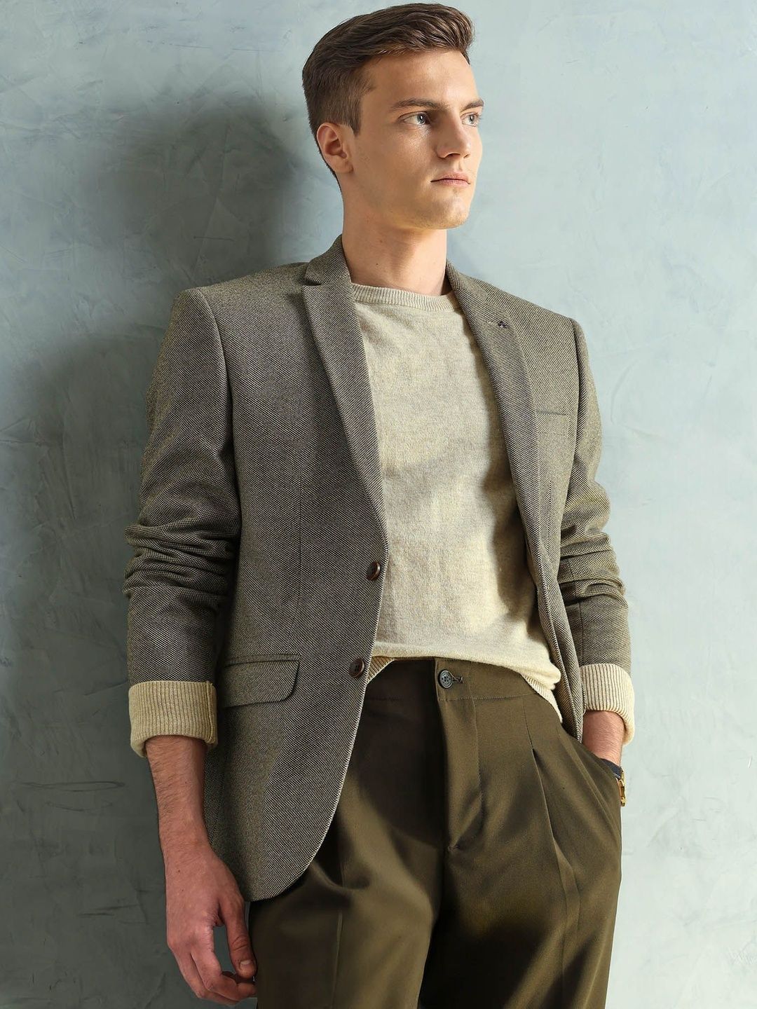Arrow Arrow Men Notched Lapel Long Sleeves Single Breasted Blazers