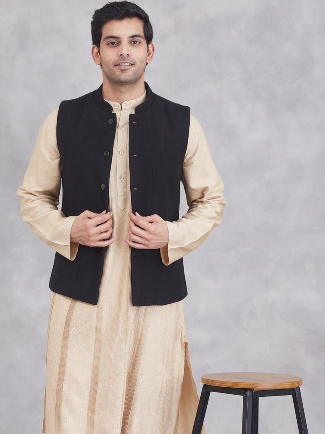 Fabindia Mandarin Collared Nehru Jackets