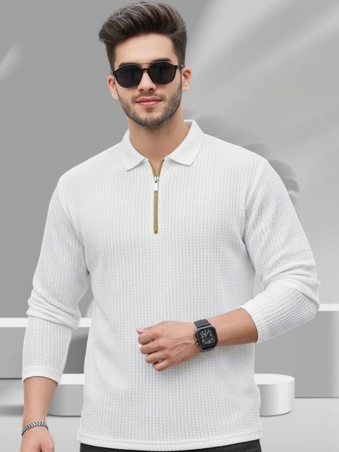 SZN Men Polo Collar T-shirt