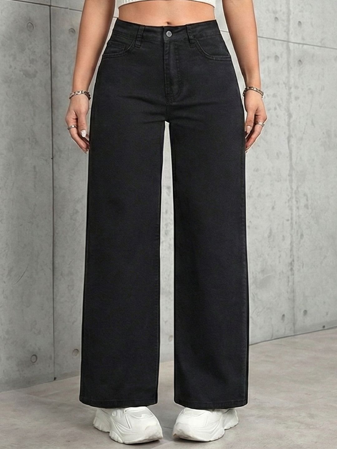 Shrutika Women Jean Wide Leg High-Rise Stretchable Jeans