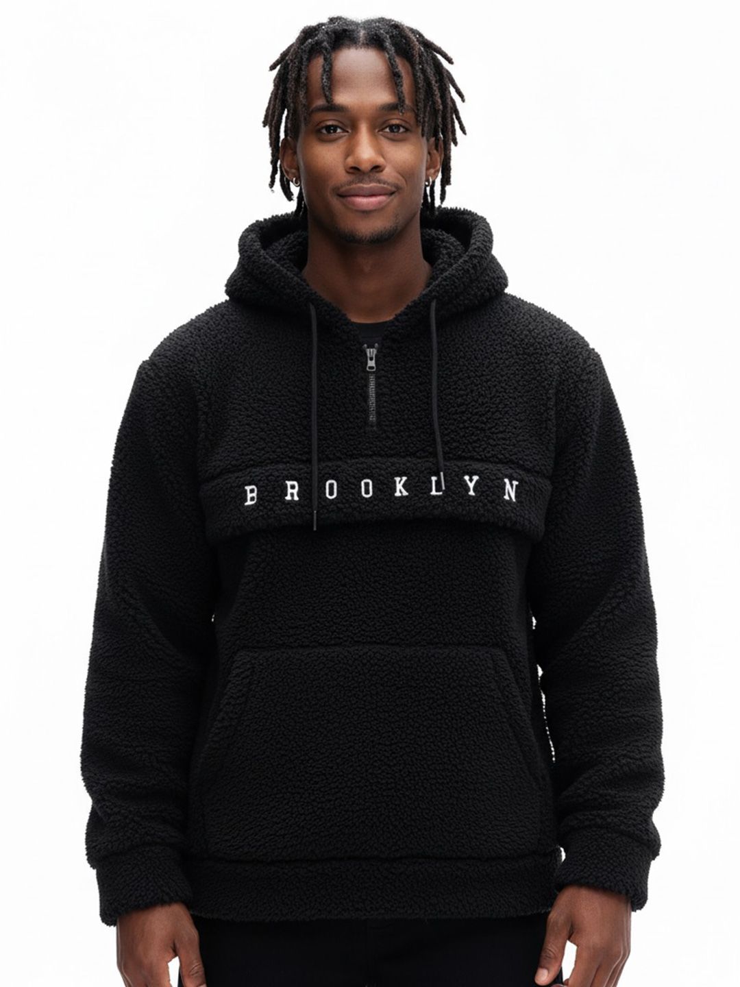 R.Code by The Roadster Life Co. Men Printed Hooded Sweatshirt