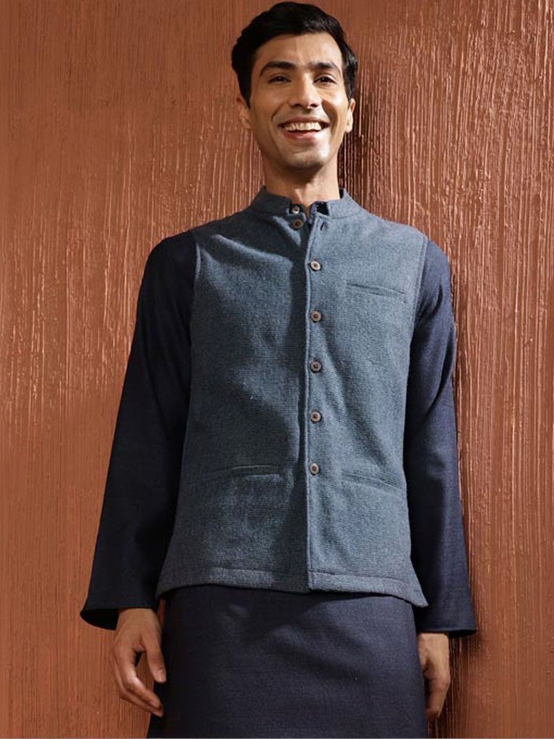 Fabindia Mandarin Collared Nehru Jackets