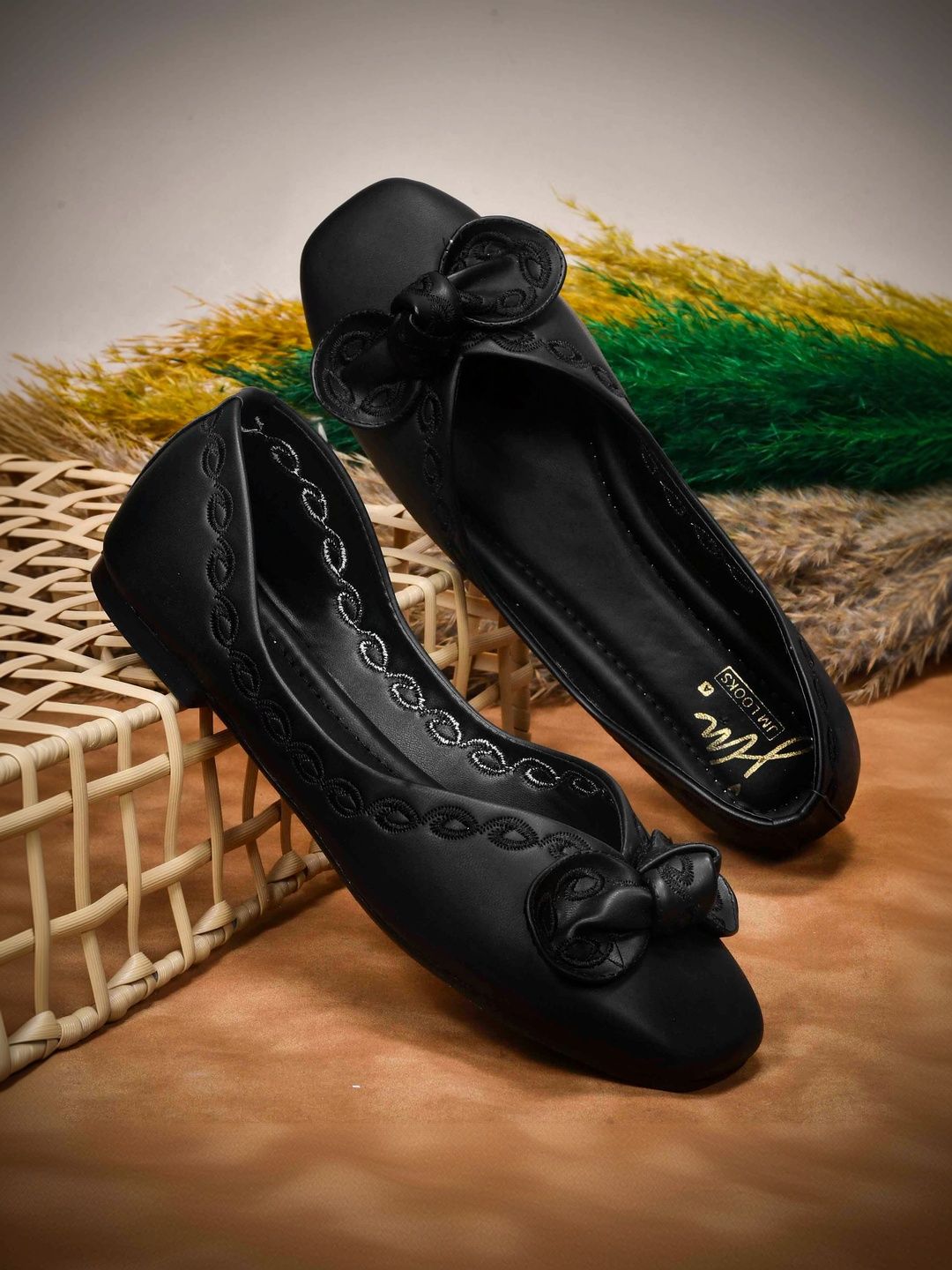 JM Looks JM Looks Round Toe Slip-On Ballerinas