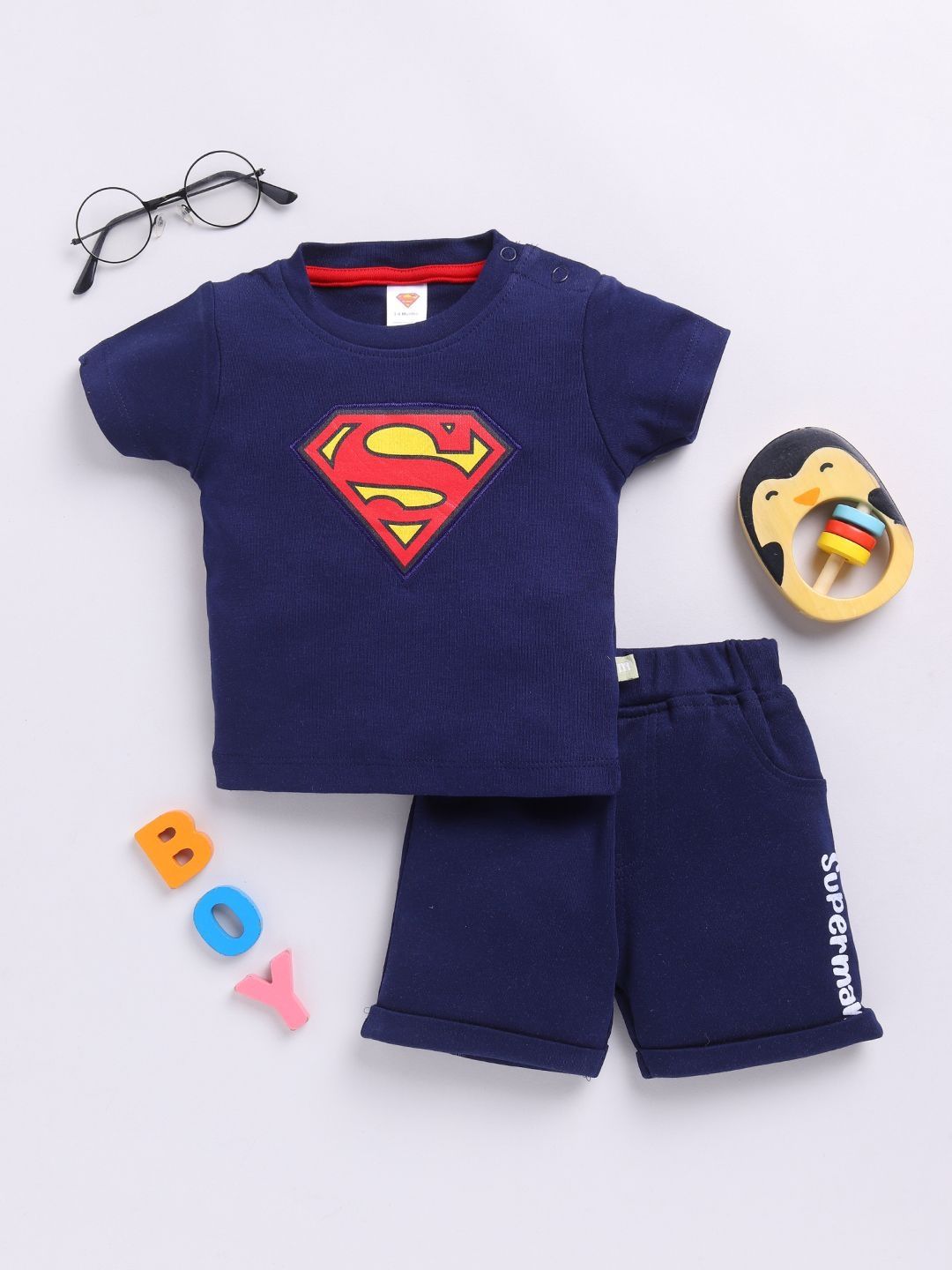 Moms Love Boys Printed T-shirt with Shorts