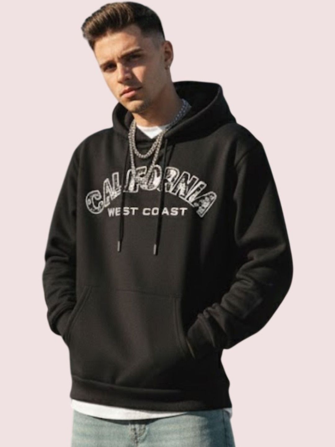Mast & Harbour Mast & Harbour Men Printed Hooded Sweatshirt