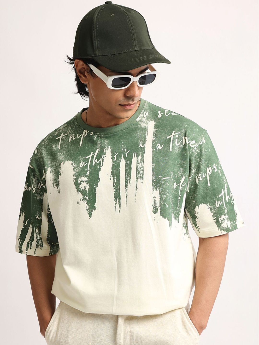 Maniac Men Typography Dyed T-shirt