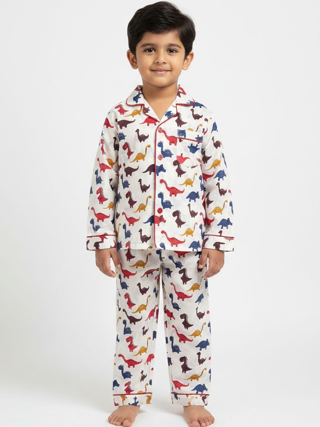 THE WEAVERS SHOP BY RAAVI Boys Printed Night suit
