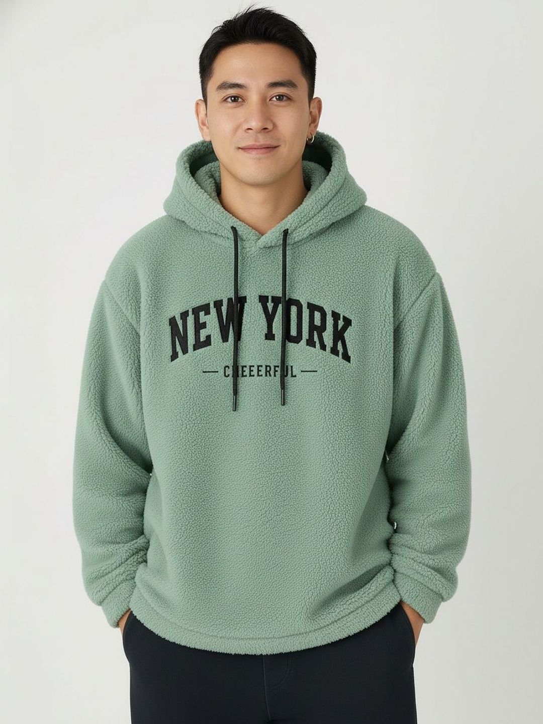 R.Code by The Roadster Life Co. Men Printed Hooded Sweatshirt