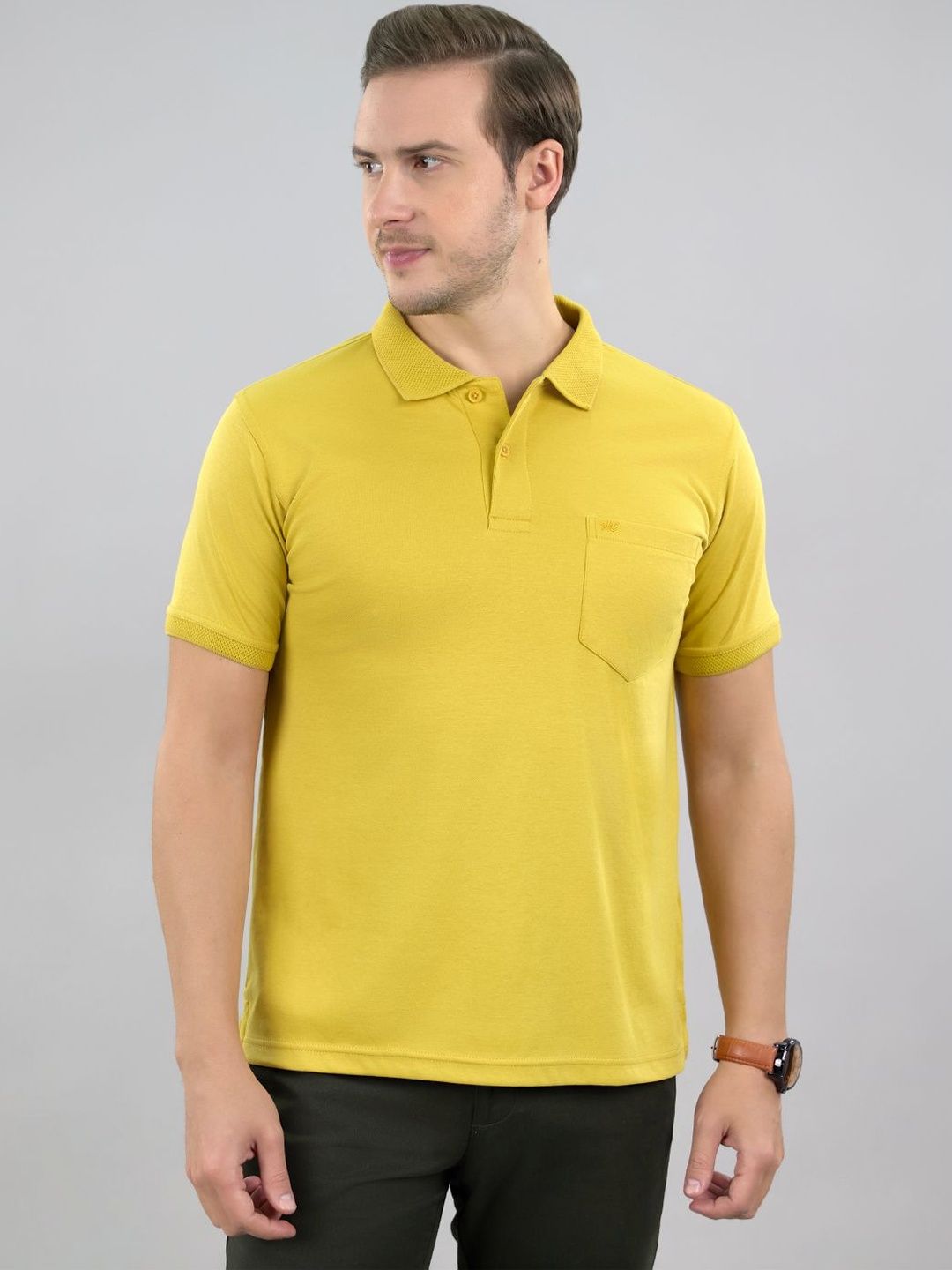 Monte Carlo Men Polo Collar T-shirt