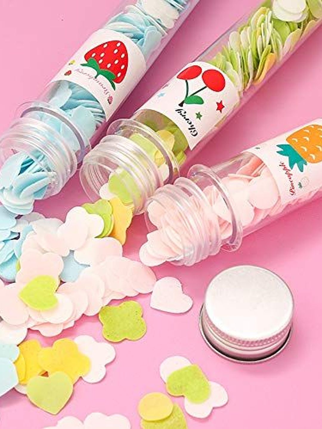 B INIK Set Of 4 Tube Shape Bottle Paper Soap - 10 g Each