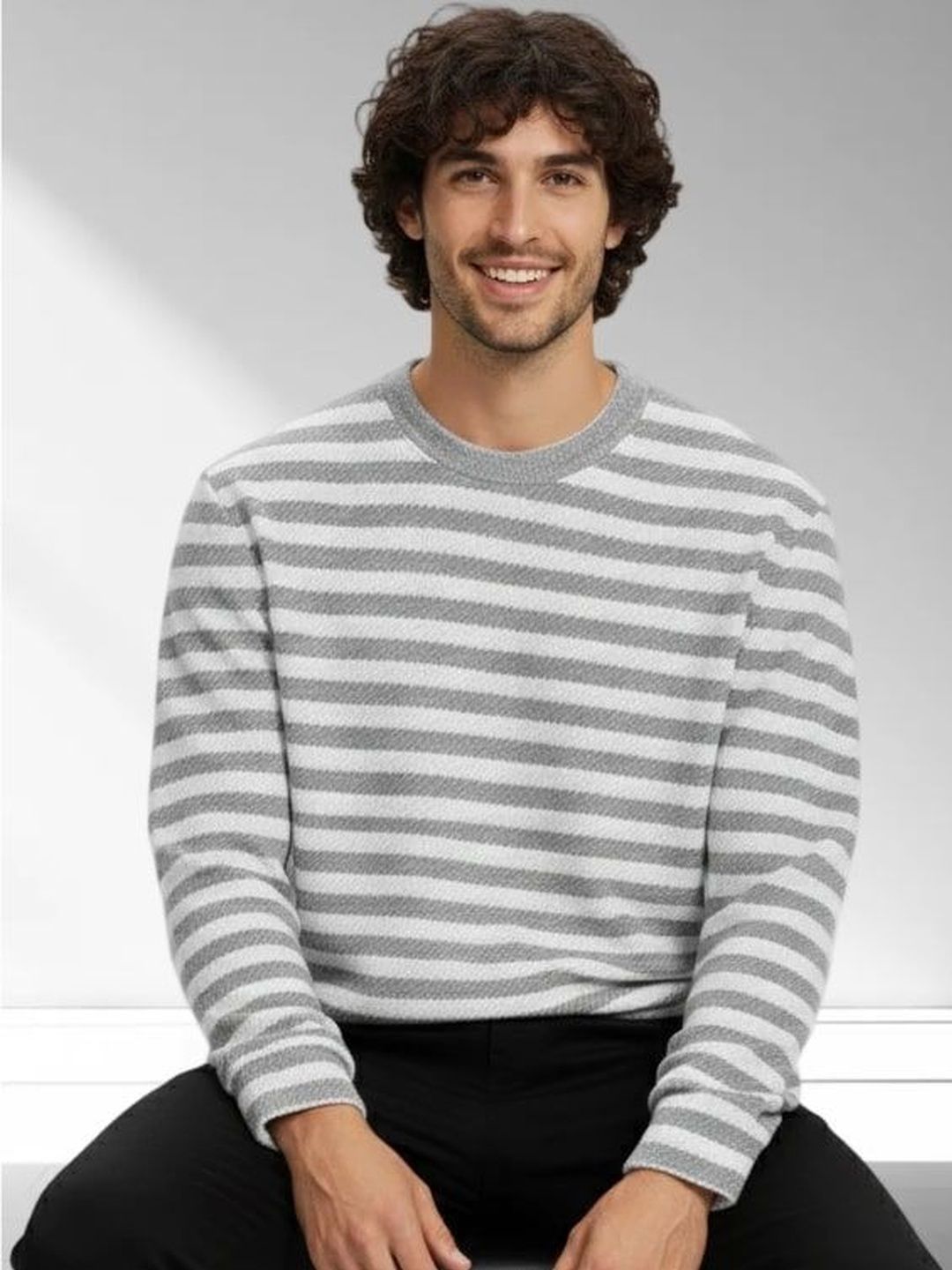 SZN Men Striped T-shirt