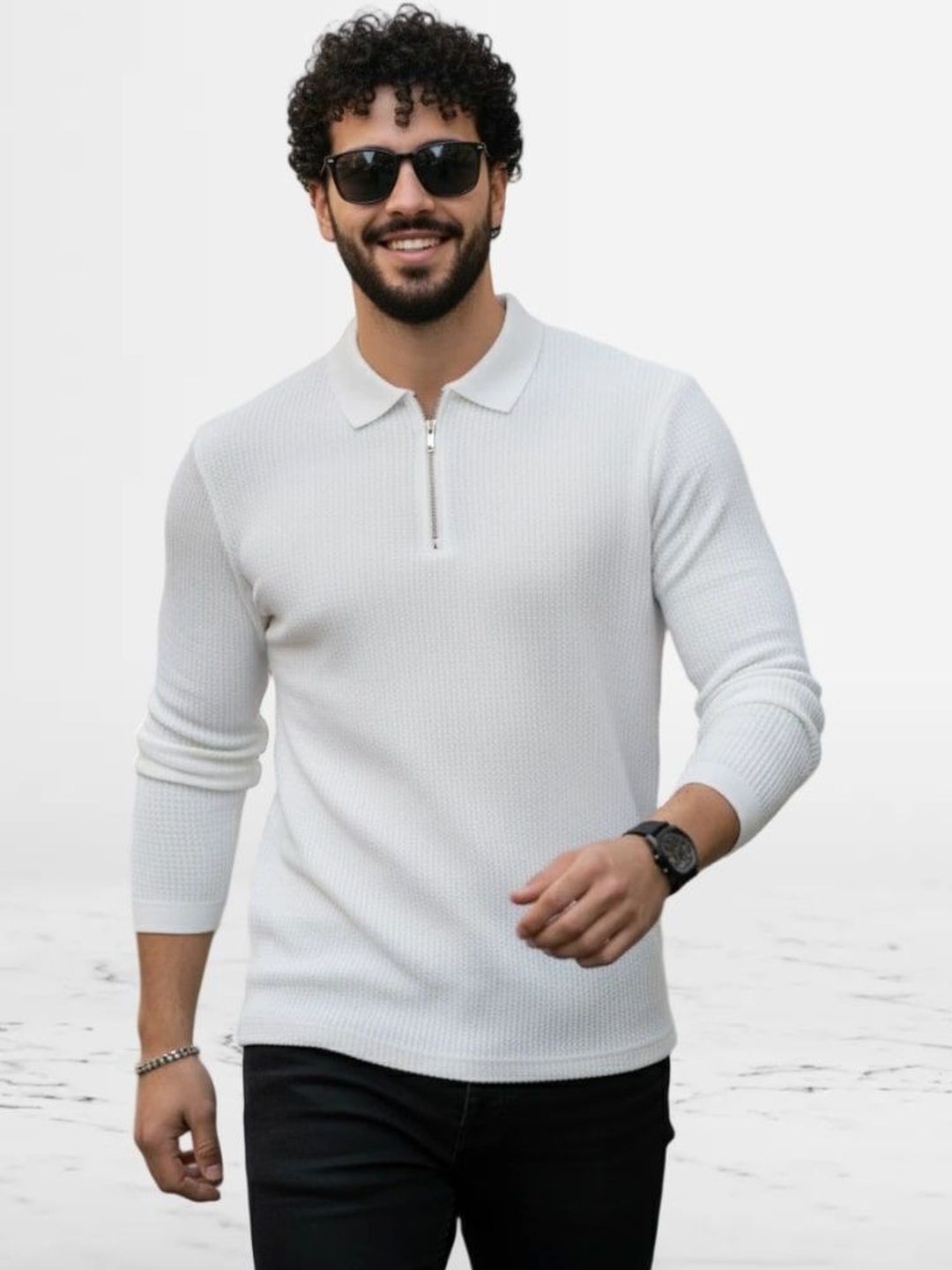 SZN Men Polo Collar T-shirt