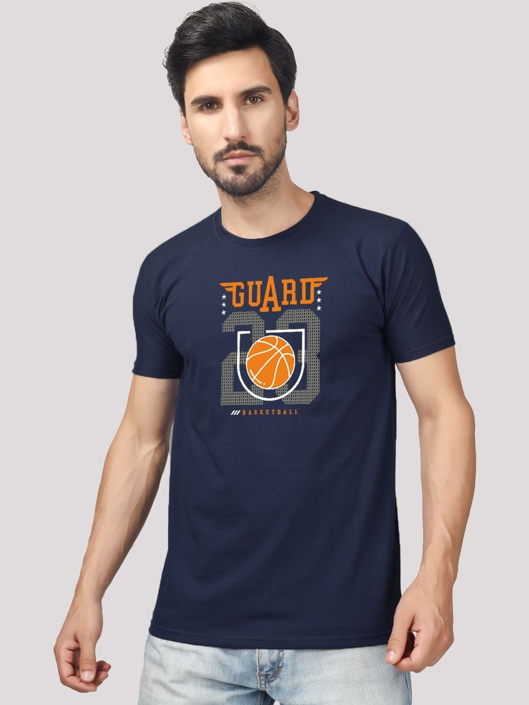 Greylongg Men Sports Printed T-shirt