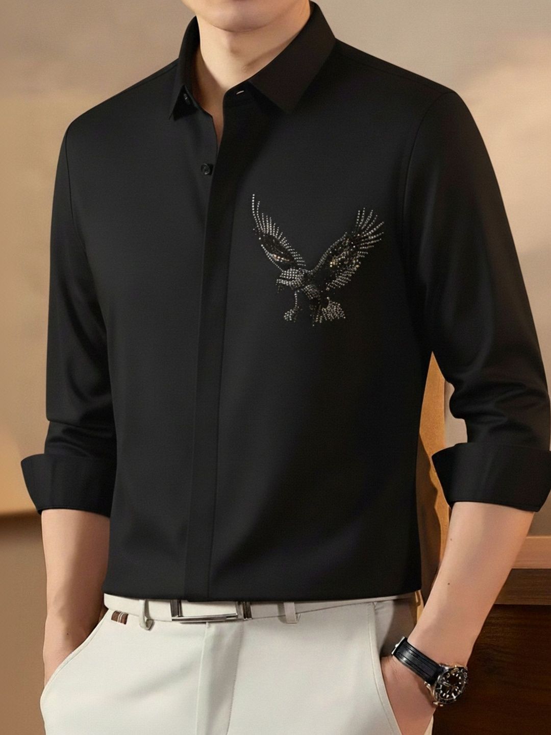 KEHAR Men Straight Printed Casual Shirt