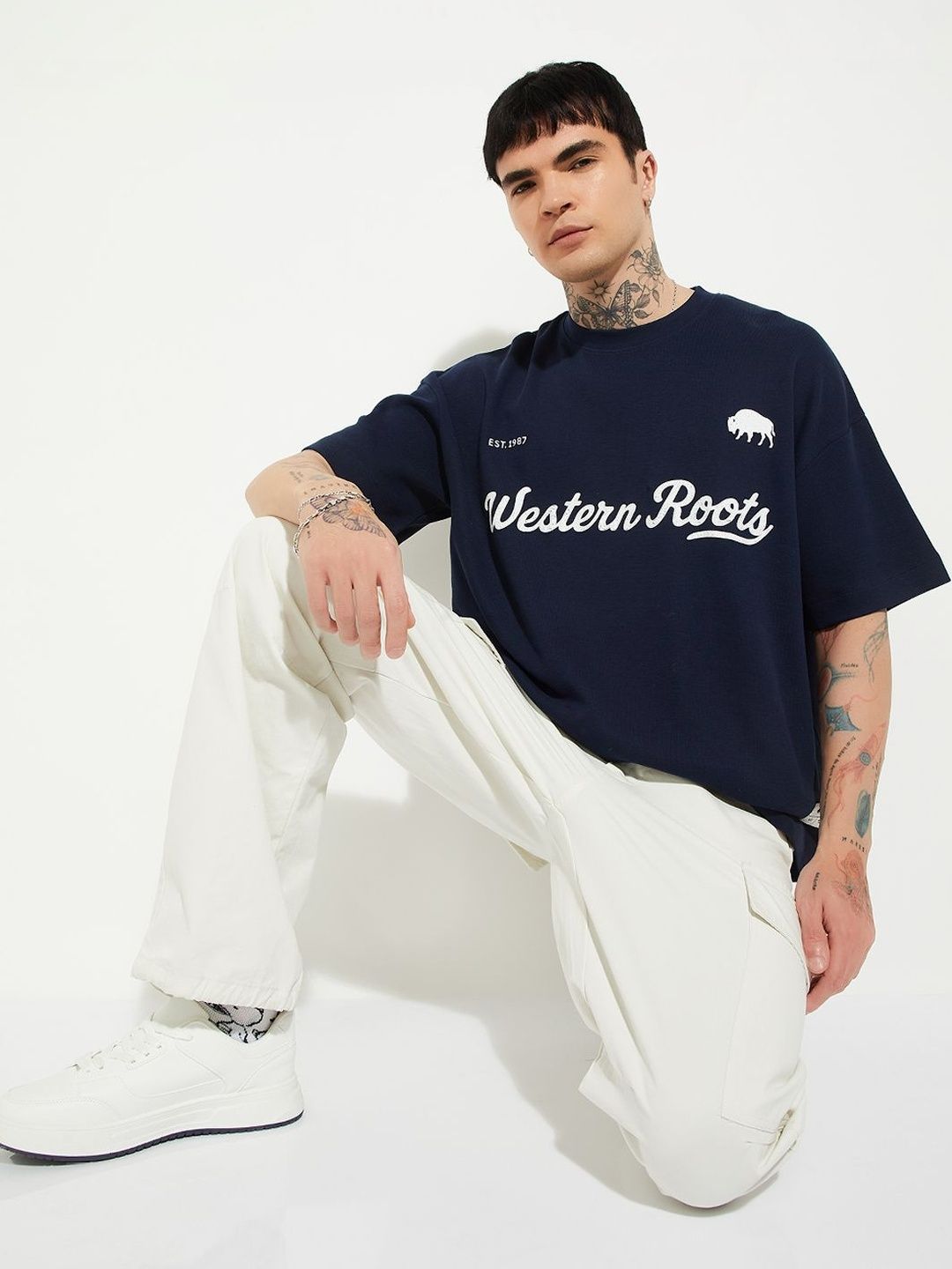 max Men Typography Printed T-shirt