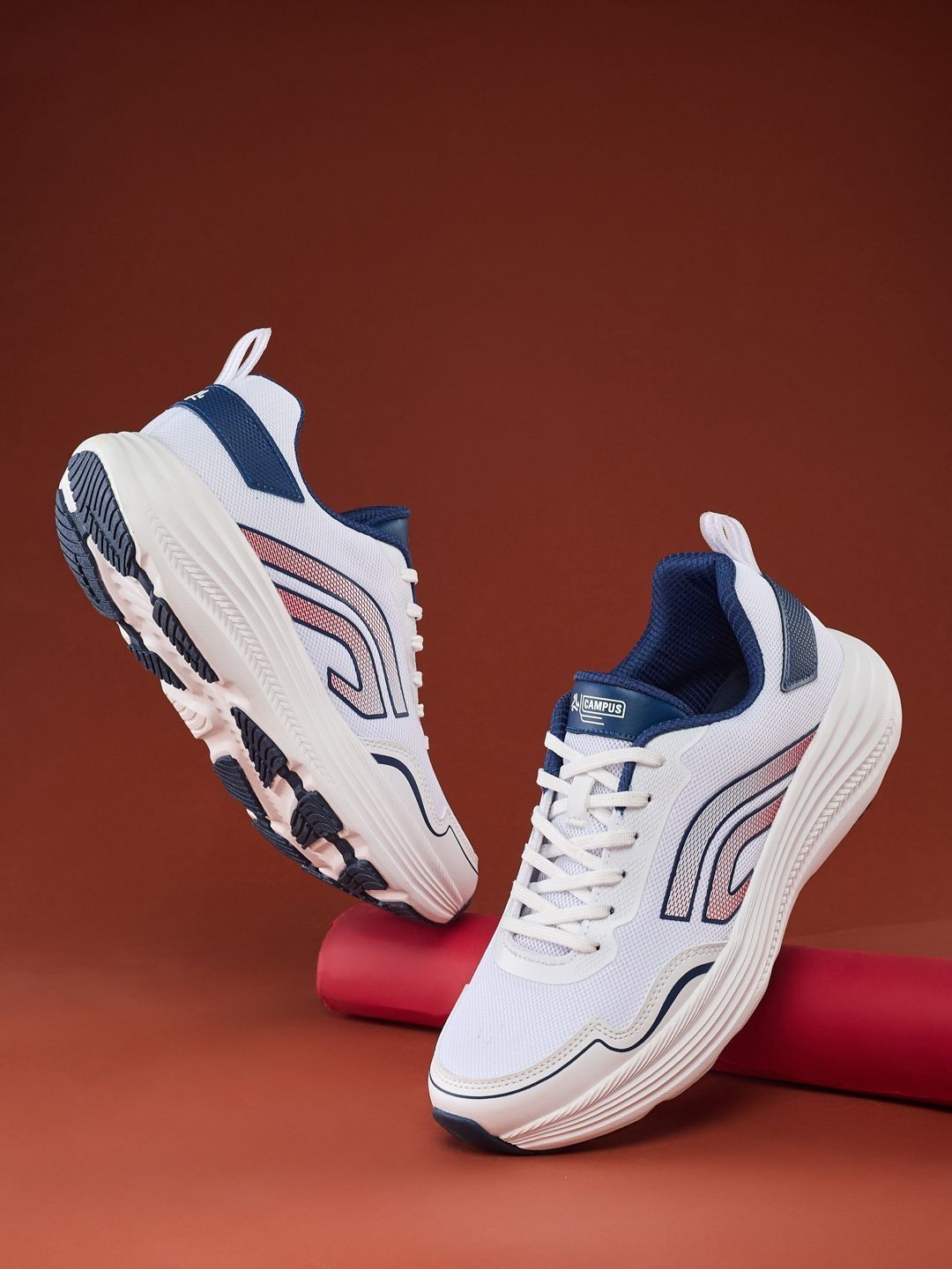 Campus DIRECT Men Mesh Running Non-Marking Shoes