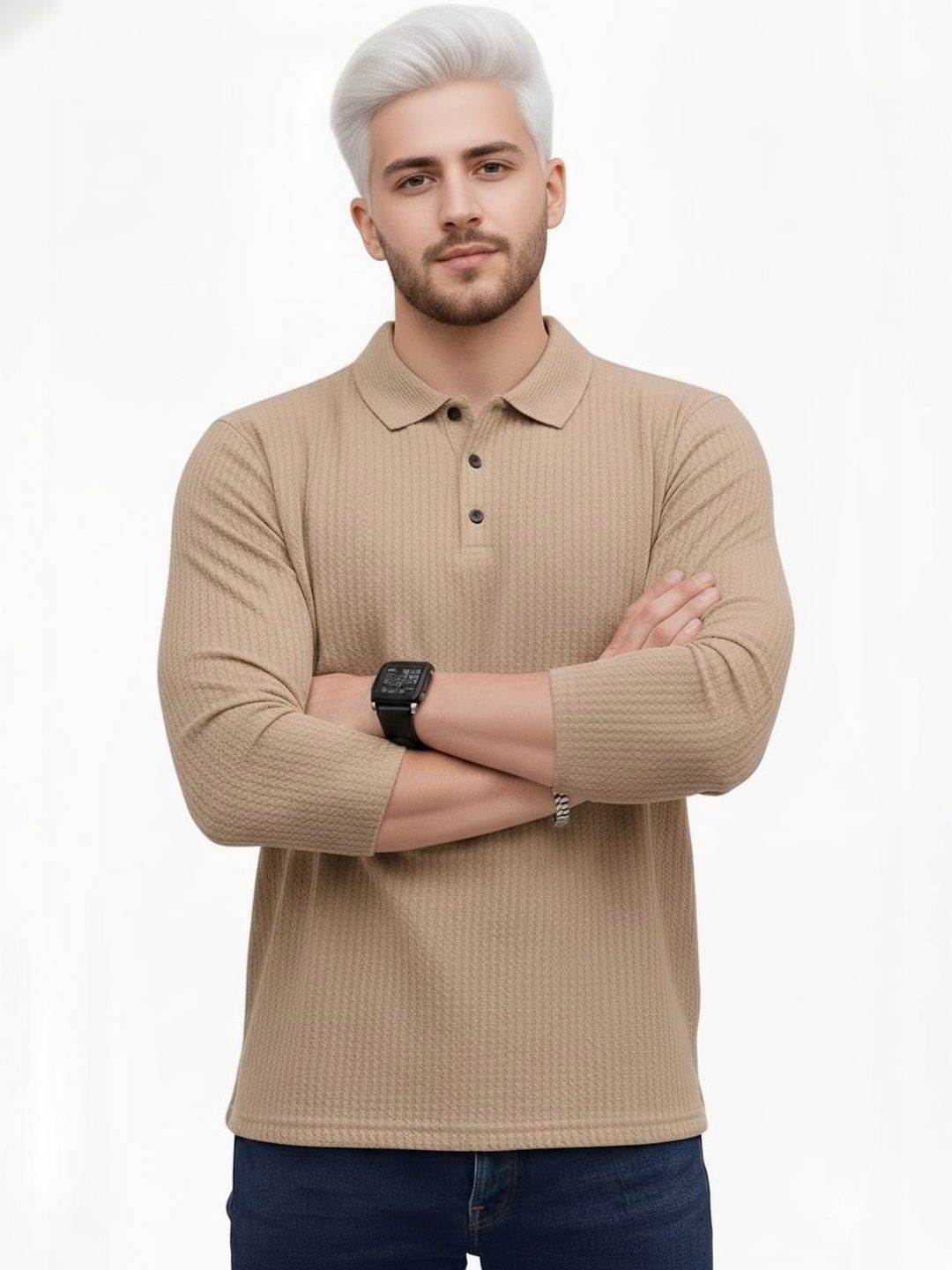 SZN Men Polo Collar T-shirt