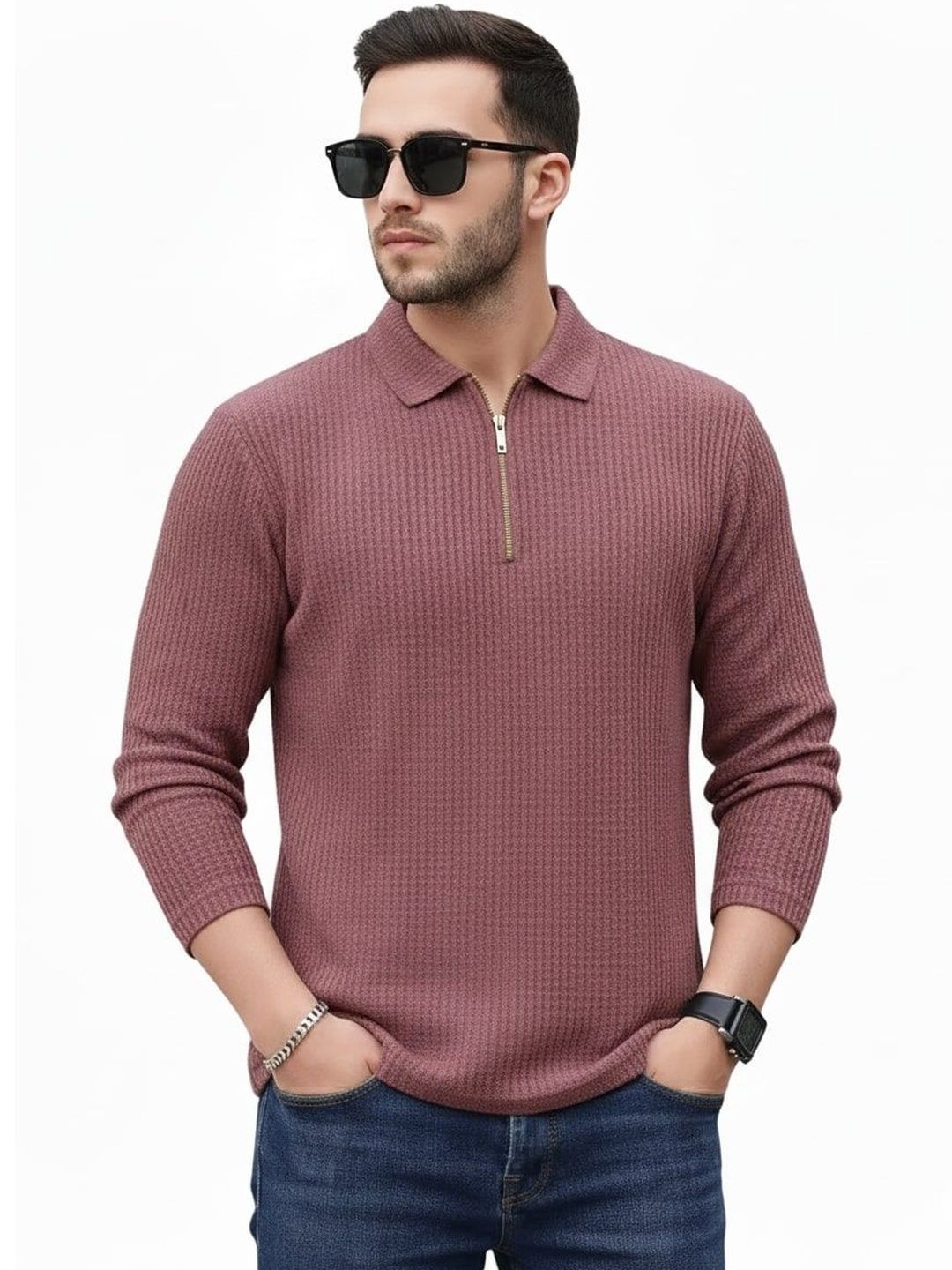 SZN Men Polo Collar T-shirt