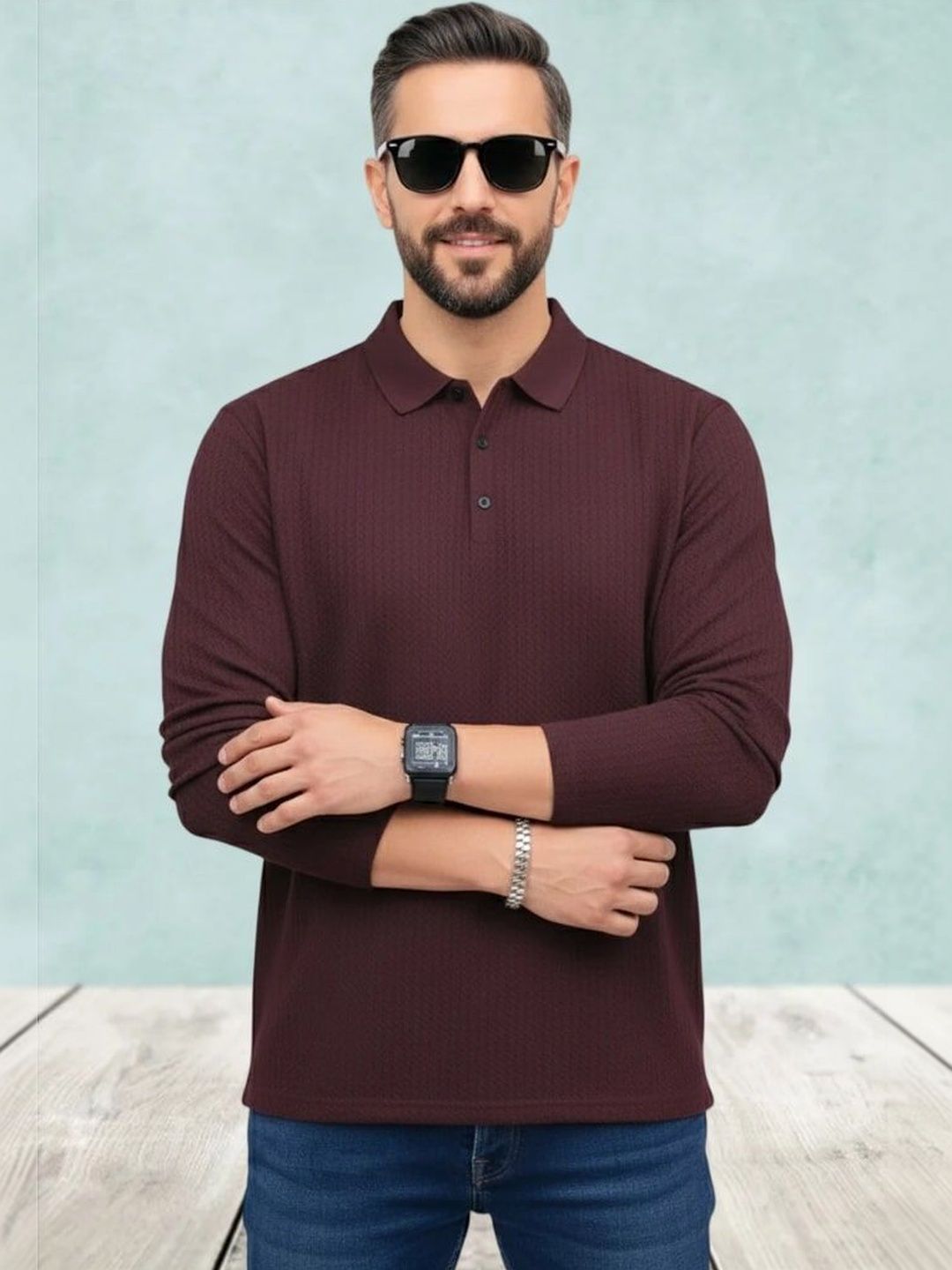 DADA IMPEX Men Polo Collar T-shirt