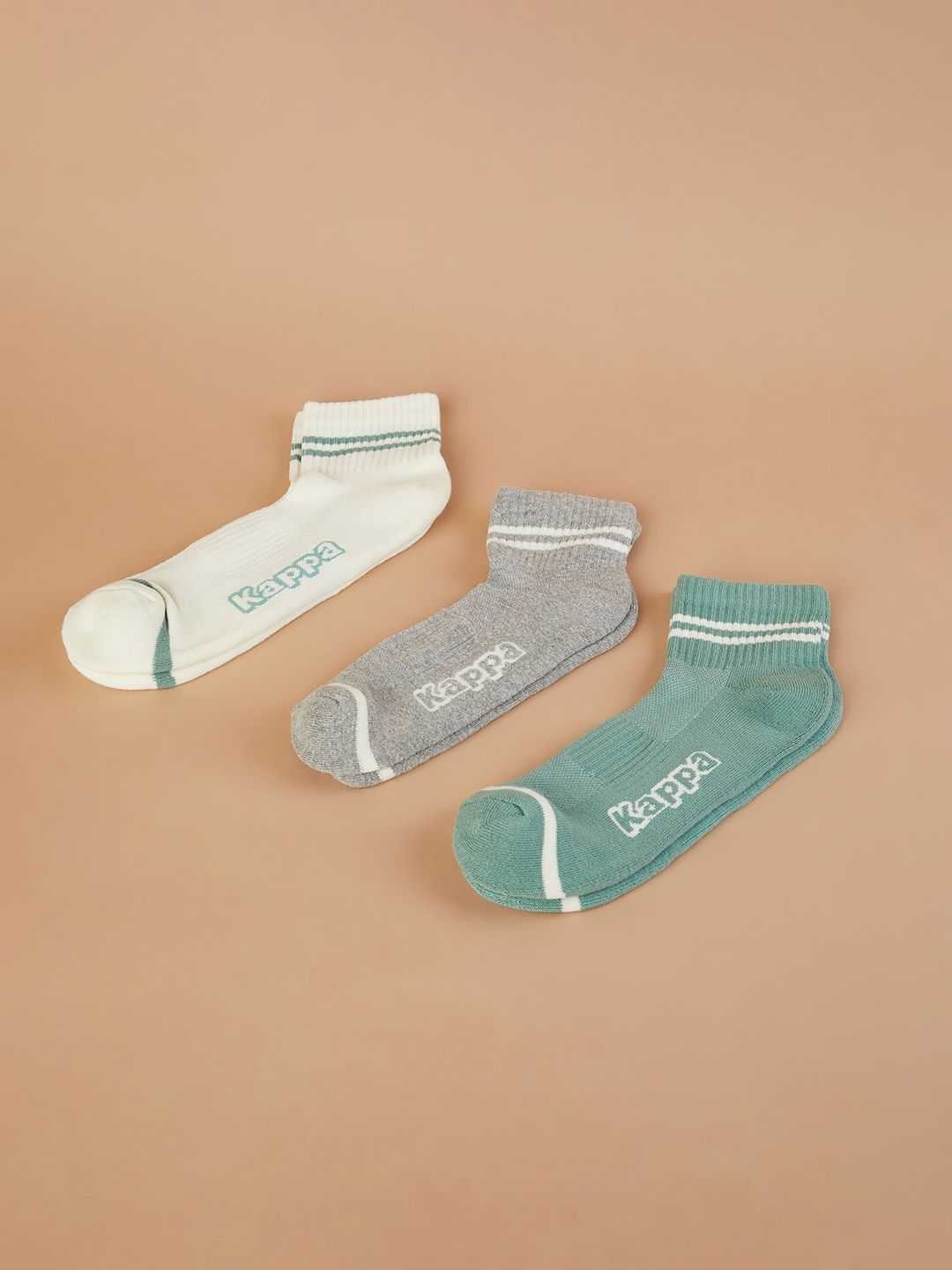 Kappa Men Pack Of 3 Cotton Ankle Length Socks