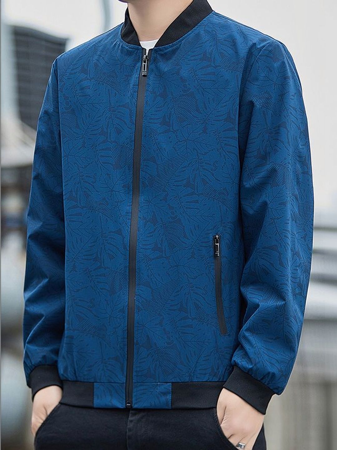 StyleCast x Revolte Men Floral Windcheater Outdoor Tailored Jacket