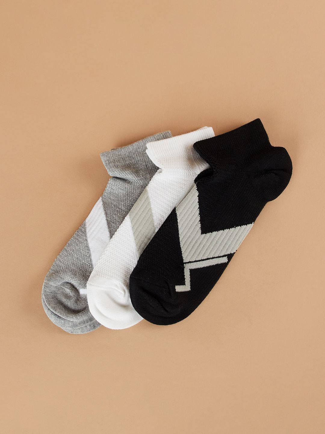 Kappa Men Pack Of 3 Cotton Ankle Length Socks