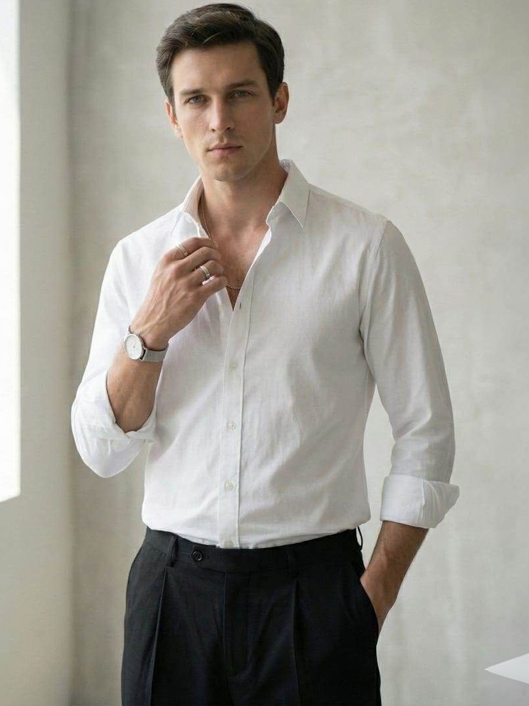 Molly & Michel Men Comfort Casual Shirt
