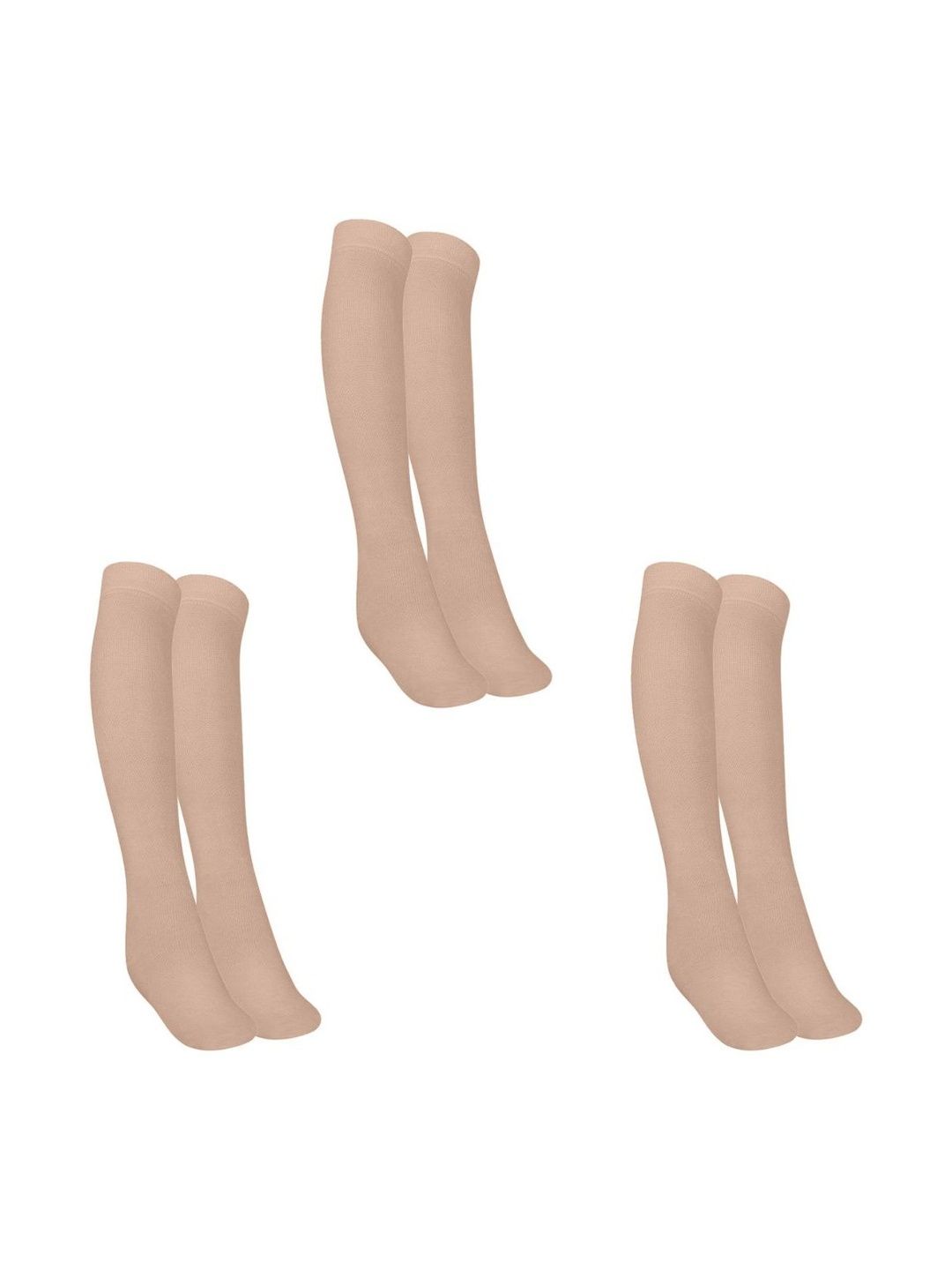 MUKHAKSH Men Pack Of 3 Knee Length Socks