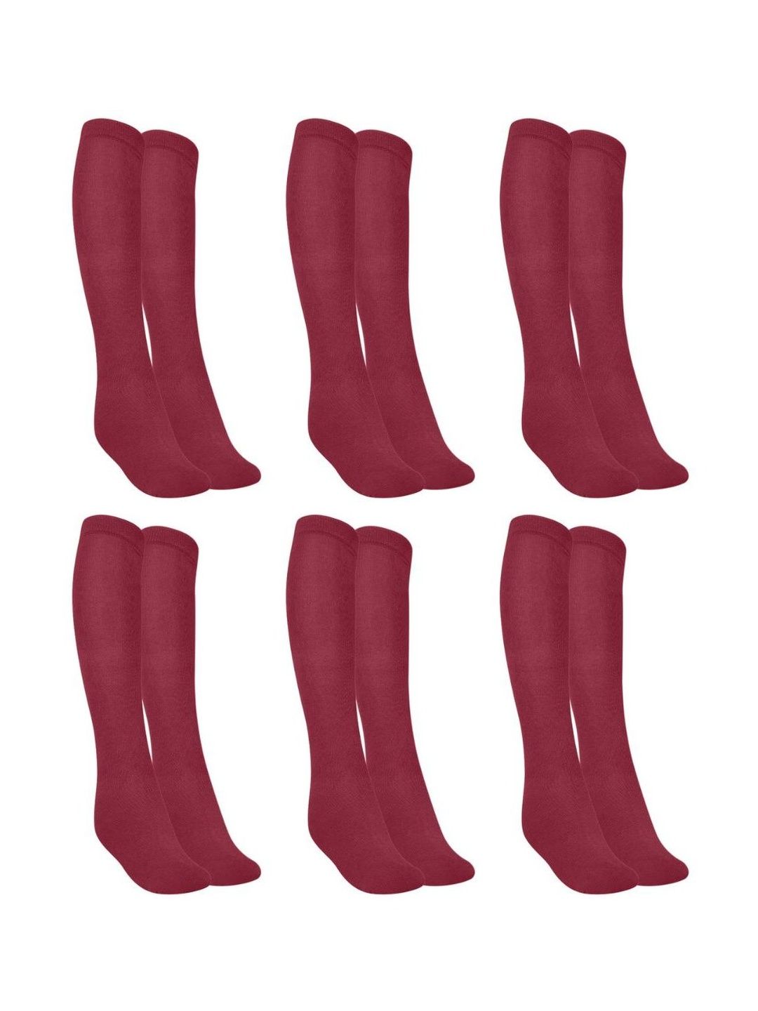MUKHAKSH Men Pack Of 6 Knee-Length Socks
