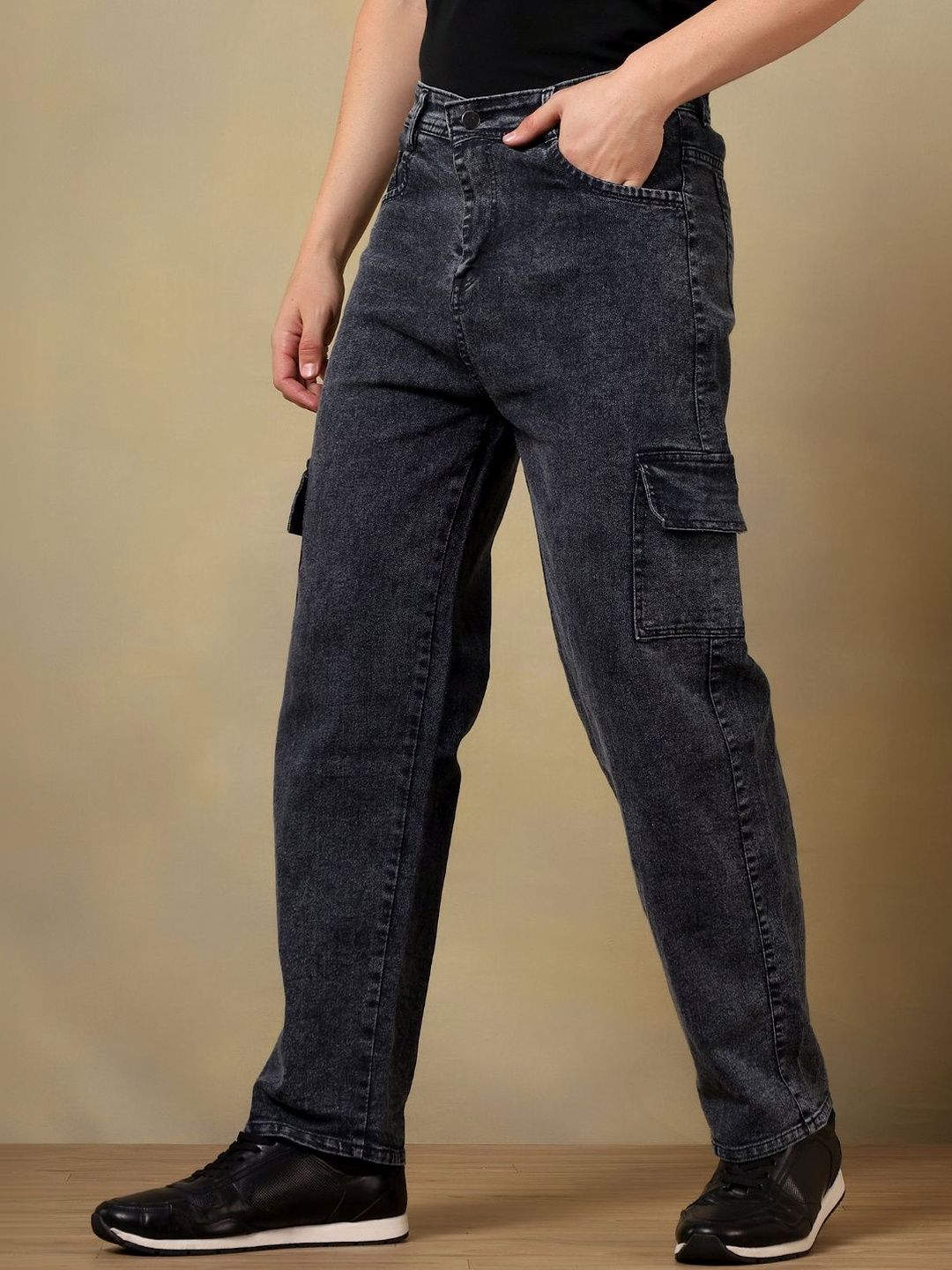 Moda Rapido Men Classic Regular Fit Mid-Rise Heavy Fade Stretchable Jeans