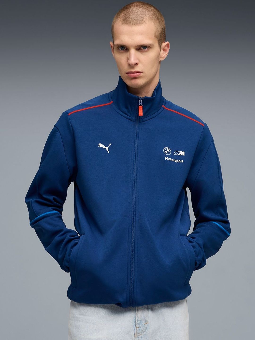 PUMA Motorsport BMW M Motorsport Sportswear Men's Reverse Coil Zipper Track Jacket