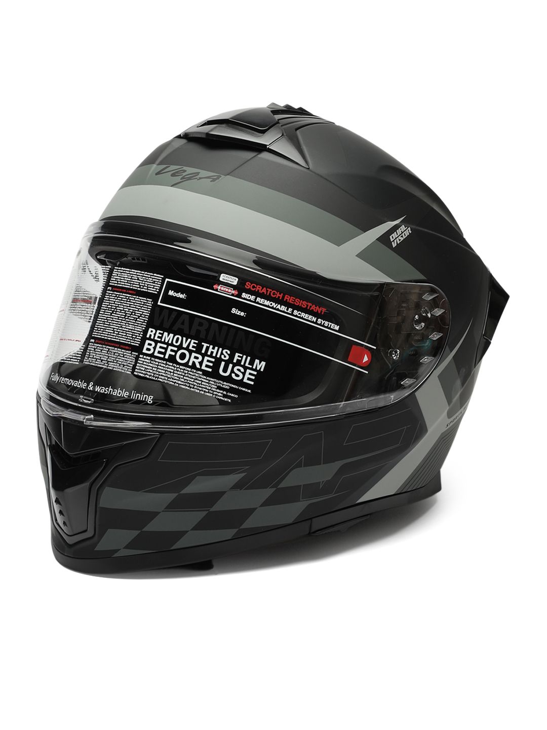 VEGA Zap DV Alliance ISI and DOT Certified Full Face Helmet