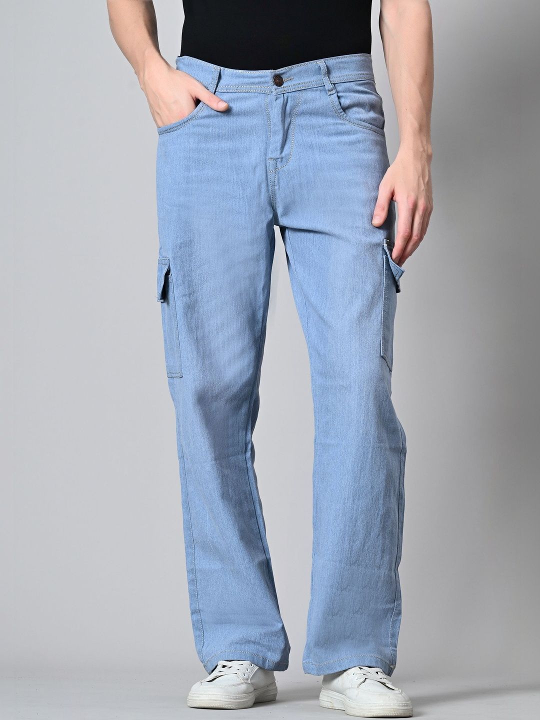Moda Rapido Men Classic Regular Fit Mid-Rise Light Fade Stretchable Jeans