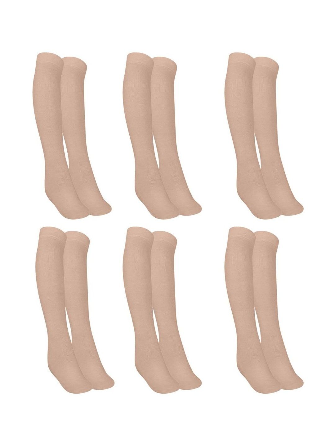 MUKHAKSH Men Pack Of 6 Knee-Length Socks