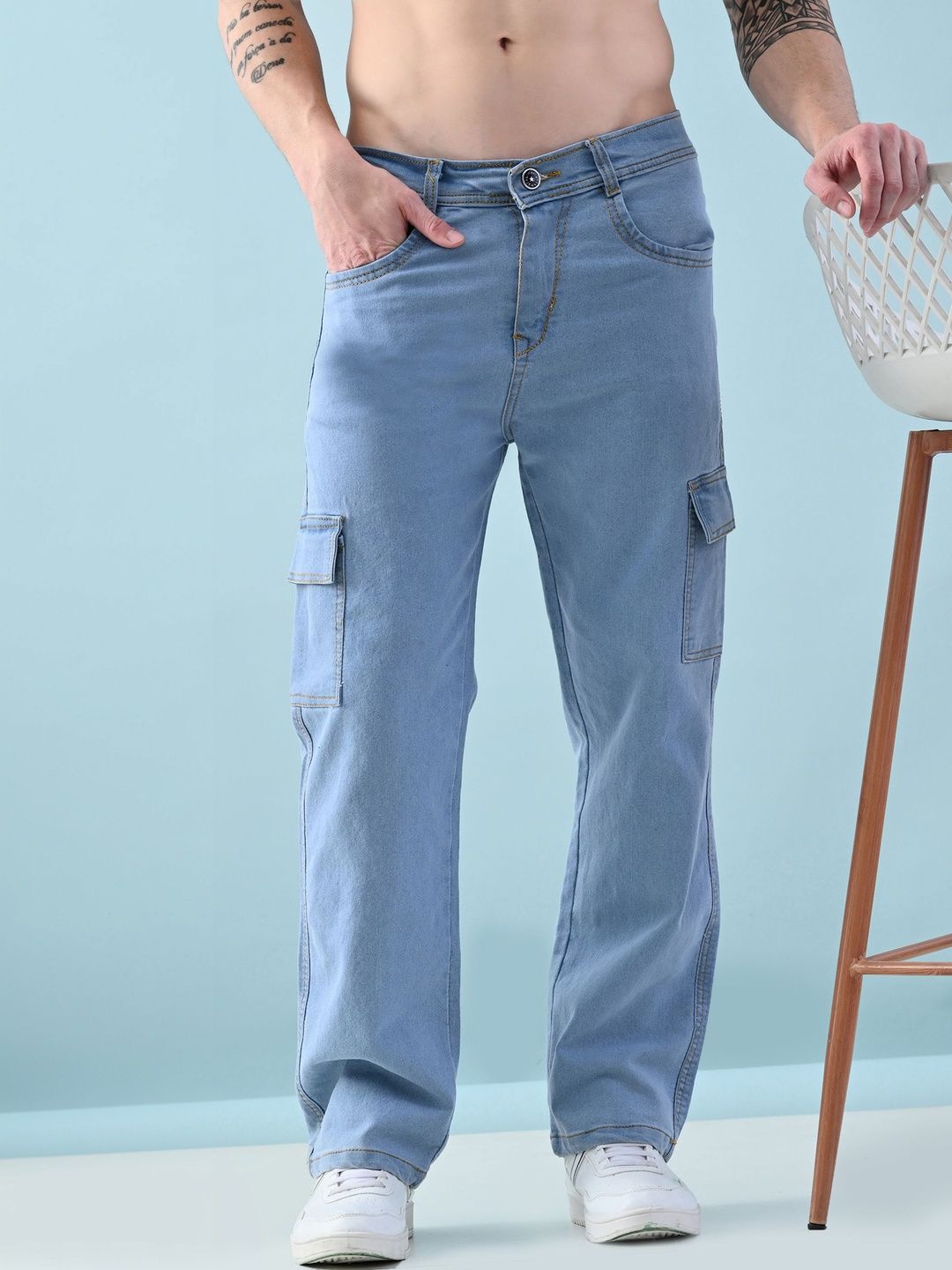 Moda Rapido Men Classic Boyfriend Fit Mid-Rise Stretchable Jeans