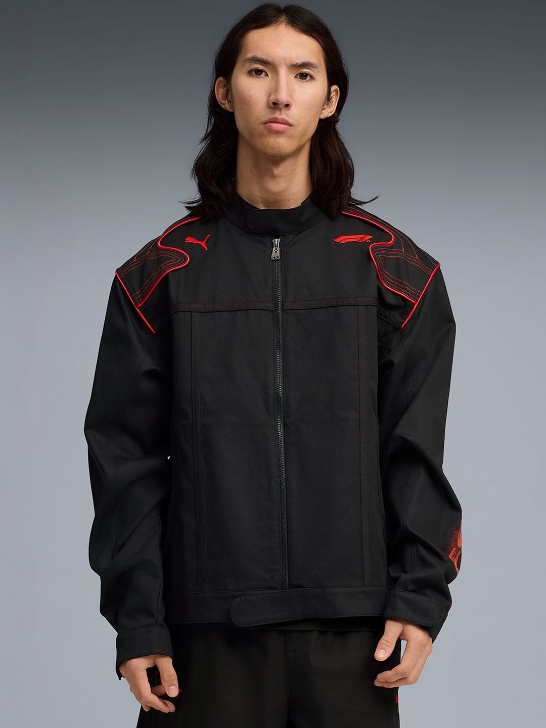 PUMA Motorsport Formula 1 Men's Relaxed Lifestyle Racing Jacket