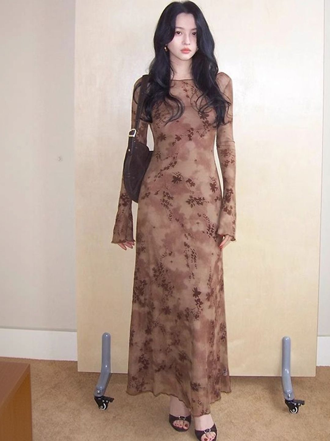 StyleCast x Revolte StyleCast x Revolte Print Fit & Flare Maxi Dress