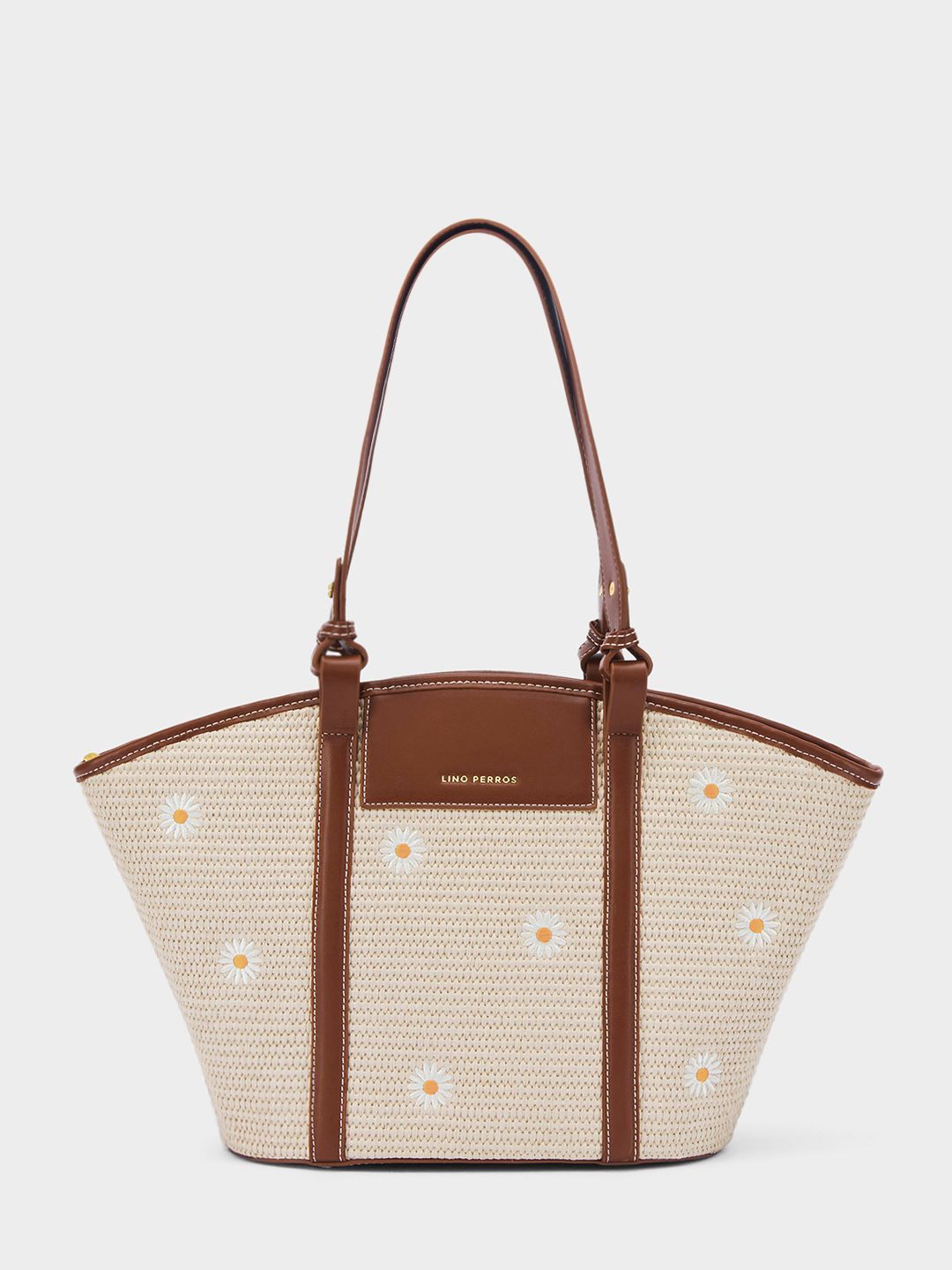 Monroe Daisy Bloom Tote Bag Lino Perros Floral Printed Shopper Tote Bag