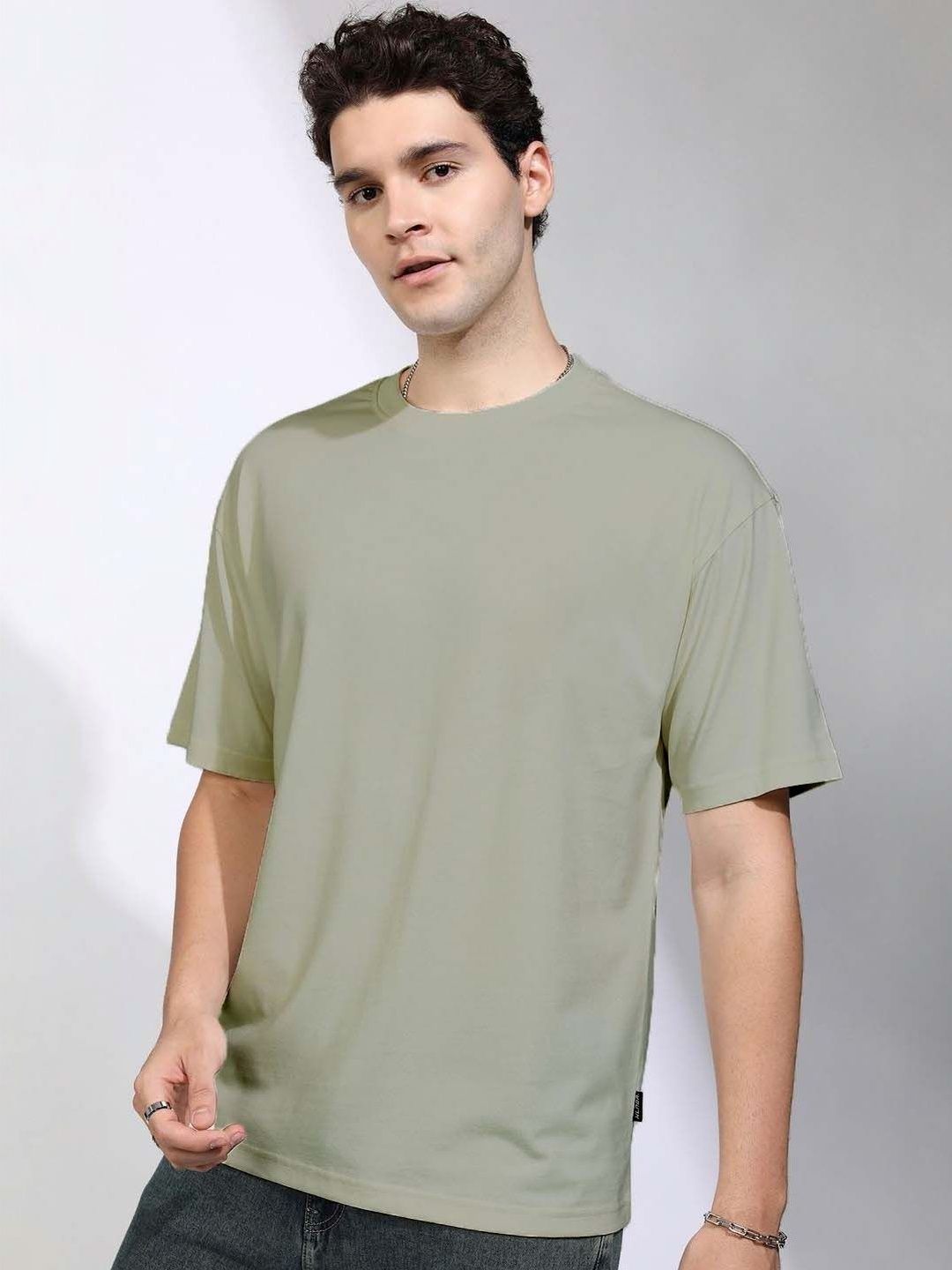 RuledBySun Men Oversized Pure Cotton T-shirt